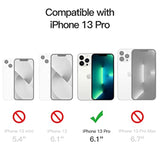 JETech Magnetic Case for iPhone 13 Pro 6.1-Inch Compatible with MagSafe Wireless Charging, Shockproof Phone Bumper Cover, Anti-Scratch Clear Back (Clear)