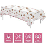 Cowgirl Party Decorations Tablecloth - Horse Saddle Up Western Party Supplies Tablecover, Disposable Wild West Cowgirl Birthday Baby Shower Decorations Table Cloth - 3 Pack (54In X 108In)