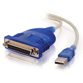 Usb To Parallel Printer Cable - Db25 Adapter Connects Printers To Computer Usb