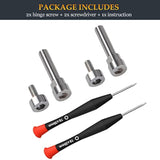 Quietcomfort 35 Hinge Screws Fit Great Qc35 Hex Screw, Metal Hinge Swivel Screw Hinge Pin Parts Replacement For Bose Quietcomfort 35 Ii/Qc35 Ii/Qc35 I/Qc45/Qc45 Se/Qc25/Qc Wireless Headphones (Silver)