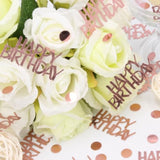 270pcs Rose Gold Birthday Confetti — Glitter Table Decorations