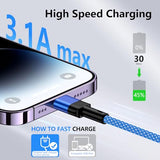 9FT USB A to Lightning Cable Compatible with iPhone 14/14 Pro/14 Pro Max/13/12/11/XR/XS/X/8 Plus/7/6/6s,9 Foot 3.1A Long iPhone Charger Cord Fast
