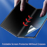 For Samsung Galaxy Z Fold 5 Privacy Screen Protector(Front+Inner), With (Outer+Inner) Anti-Blue Light Screen Protector For Z Fold 5(Hd 4Pcs)