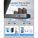 Charging Station For Iphone,5 In 1 Wireless Charger Stand Dock For Apple: Mag-Safe Charging Station For Multiple Devices Apple Iphone 16 15 14 13 12 Pro Max Plus Iwatch Airpods