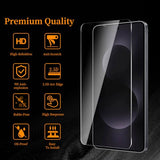 3+3 Pack Screen Protector for Galaxy S25 Edge?Screen Protector Tempered Glass 3 Pcs+ Camera Lens Protector 3 Pcs,HD Clear,Anti Scratch,