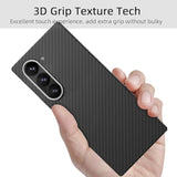 Samsung Galaxy Z Fold 7 Aramid Carbon Fiber Case, Black 1500D - Ultra Slim and Lightweight Protection