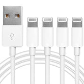 4-Pack Apple MFi Certified Lightning to USB Charging Cables for iPhone iPad