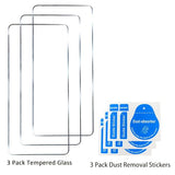 3 Pack Tempered Glass Screen Protectors Compatible with OPPO FIndia X9, Anti Scratch, Bubble Free, 9H Hardness