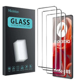 3 Pack Tempered Glass Screen Protector For Motorola Moto G85/Moto Edge 50 Fusion, Anti-Fingerprint, 9H Hardness, Scratch Resistant, 3D Curved Tempered Glass Film, Hd Clear