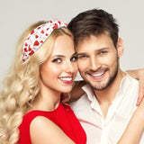 Valentine'S Day Headbands For Women Girls Heart Headbands Non Slip Cute Knotted Headband Fashion Women Head Bands For Hair Wide Top Knot Hairband For Women'S Hair Accessories