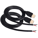 Usb 2.0 Male Bare Cable Pigtail Open End Extension Cables 5V 3A Power Charge W