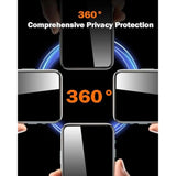 2Pcs Chubbyshield Ultra For Iphone 16 Pro Max 360 Privacy Screen Protector, Anti-Spy Screen Protector Privacy Glass With Ultra-Easy Install Box, Auto Dust-Elimination & Bubble Free