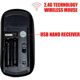 2.4G Wireless Mouse With Cute Pattern Design For All Laptops And Desktops With Nano Receiver - Transportation Theme Firetruck Cartoon