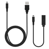 1PC 3.9FT 3DS Charger Cable + 1PC Dual Mode USB Type-C Charging Cable Adapter for New 3DS XL, 3DS XL