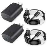 25W USB-C Fast Charger With C-to-C Cable PD PPS For Galaxy Pixel iPhone Compact