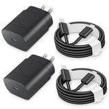 25W USB-C Fast Charger With C-to-C Cable PD PPS For Galaxy Pixel iPhone Compact