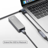 Usb C Cable,Usb Type C Male To Female Extension Cable 90 Degree Angled With Sl