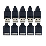 10 Pack Usb Plug Replacement 4 Pin Type A Female Male Socket Connector Solder