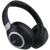 Bc6 Wireless Over Ear Headphones, 50H Playtime Foldable Lightweight Bluetooth Headsets, Deep Bass, Builtin Microphone, Memory Foam Earmuff, For Travel, Home Office(Space Black)