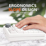 K3 Pro Three Mode 2.4G/Bt5.0/Usb-C Wireless Bluetooth Mechanical Number Keyboard - 19 Key Mini Portable Rgb Backlight Game Keyboard