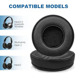 Upgraded Hesh2.0 Wireless Earpads, Replacement Ear Pads Compatible With Skullcandy Hesh Hesh2 Hesh 2.0 Wireless Over-Ear Headphones, With Pry Bar (Black)
