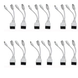 12V Poe Splitter For Ip Cameras, Poe Injector And Poe Splitter Kit With Rj45 Ethernet And Power Via Dc 5.5X2.1 Mm F/M Adaptor Connector,6 Pairs