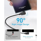 Anker USB C Cable Right Angle, 240W 2-Pack 6 ft USB C to USB C Cable, 90 Degre