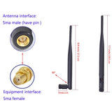 Replacement 2.4Ghz Ps4 Wifi Bluetooth Antenna 2.4G 6Dbi Wireless Router Omni Aerial With Sma Male Connector With Sma Female To Ufl. Ipx Pigtail Cable 1.13 15Cm