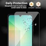 3 Pack For Samsung Galaxy A06 / Sm-A065F Tempered Glass Screen Protector, Scratch-Proof, Bubble-Free,Hd Transparent, 9H Hardness,Bubble Free,Case Friendly