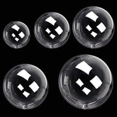 Bobo Balloons Kit 50Pcs - Arch Kit, Clear Decor For Birthdays, Weddings, Baby Showers, Durable Tpu - Party Decorations, Bulk Set (8/11/18/20/24-Inch)