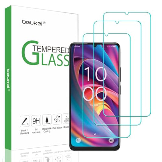 (3 Pack Designed For Tcl K32 5G / Tcl T513W Screen Protector Tempered Glass, Anti Scratch, Bubble Free, 9H Hardness