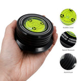3 in 1 Black Record Weight Stabilizer, Turntable Disc Stabilizer Clamp with Bubble Level for LP Vinyl Record Player