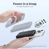 Magnetic Portable Charger 10800mah for Magsafe Battery Pack, Wireless Power Bank with 20W PD Fast Charging & LCD Display, Travel Essential Phone