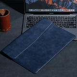 Leather Laptop Sleeve 13 Inch Compatible With Macbook Air M4 M3 M2 M1 2025-2018?Macbook Pro M2 M1 2025-2016,Wear-Resistant And Scratch-Resistant Protective Case Cover,Blue