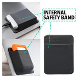 - Portable Hard Drive Sleeve For Laptop - Hdd Hard Disk Drive - Reusable Adhesive - 5.5” X 4.5” Stick On External Hard Drive Carrying Case - Travel Pocket Pouch (Large, Black)