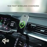 Satechi Qi2 Wireless Car Charger, Travel Friendly Car Phone Mount Charger for Air Vents, 15W Fast Chargers, Compatible with iPhone Series 12, 13, 14, 15, and 16
