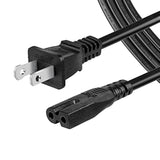 2 Prong Polarized Power Cord For Vizio E-M-Series Smart Hdtv, Vizio Sound Bar Ac Power Cable Replacement