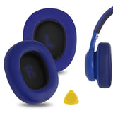Geekria QuickFit Replacement Ear Pads for JBL E55BT Headphones Ear Cushions, Repair Parts (Blue)