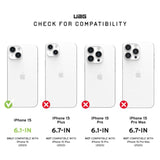Uag Compatible With Iphone 15 Screen Protector Glass Shield Plus 6.1" Premium Double 9H Tempered Glass Ultra-Clear Hd Anti-Fingerprint Anti-Glare Clear/Black