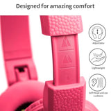Kids Bluetooth Wireless Headphones | The Gecko 2 | Foldable, Durable Headphones For Kids 3+ | Volume Limited 85 Db, Microphone | On-Ear | Wireless Music-Sharing Function (Rgrey)