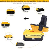 2 Packs Dca1820 Battery Adapter Compatible With Dewalt 18V Tools, Convert Compatible With Dewalt 20V Lithium Batteries Dcb203 Dcb204 Dcb206 To Work With 18V Cordless Power Tools