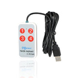1.8Meter /6Feet Usb Durable Game Handle Mini Button 4 Keys Switch User-Defined Keyboard For Game Laptop White