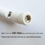 2 Pcs 2.4Ghz 5Dbi Omni Wifi Booster Sma Male Antenna White Color For Wireless Router 8Inch 20Cm