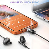 USB C Headphones for iPhone 17 Air 16e 15 Pro Max Plus for iPad Pro USBC Earphones with Microphone Volume Control USB-C Wired Earbuds USB Type C Head