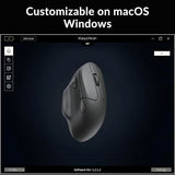 M7 Wireless Computer Mouse, 26K Dpi Optical Computer Mouse, 2.4 Ghz/Bluetooth/Wired With Macro Button 63G Lightweight Ergonomic, Up To 70 Hours Worktime For Laptop Macos/Windows - Black