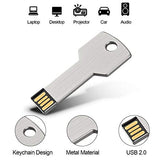 10 Pack 2Gb Usb Flash Drive Usb 2.0 Metal Key Shape Memory Stick Thumb Drive Pen Drive-Silver