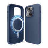 elago Magnetic Case Compatible with MagSafe iPhone 14 Pro - Built-in Magnets, Liquid Silicone, Shockproof, Strong Magnet - 6.1 inch Jean Indigo