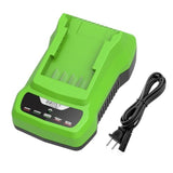 24V Lithium Ion Battery Charger Compatible With Greenworks 24V Battery 29842 29852 29322 G-24 24V