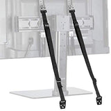 TV Anti-Tip Heavy Duty Dual Cable Kit, Non Tipping Safety Straps for Screens or Furniture Mounting, Adjustable Baby Proofing Anchor, Easy Install