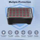 30 Port 150W(30A) Usb Charging Station - Multi Port Usb Hub With Smart Detect For Smartphones, Tablets And Other Electronics